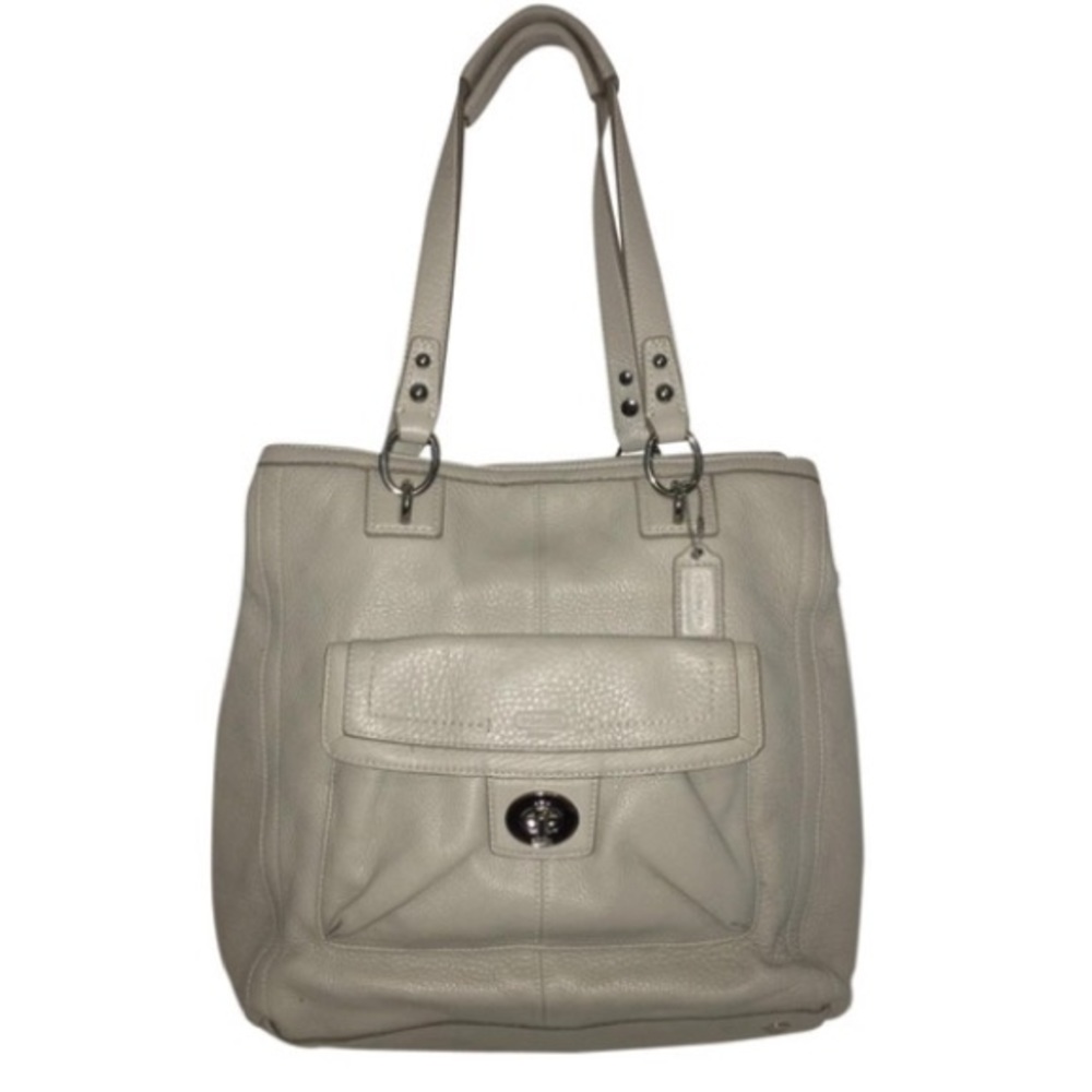 Coach Penelope North South Taupe Tote